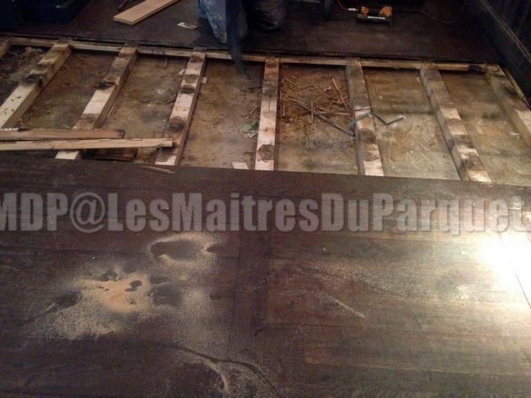 Rénovation de parquet sur lambourdes