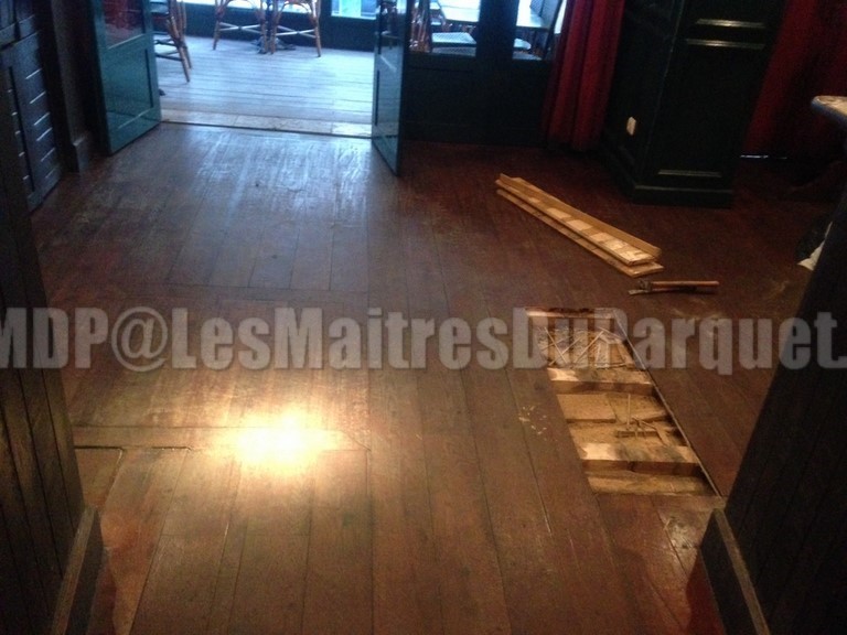 Rénovation de parquet sur lambourdes