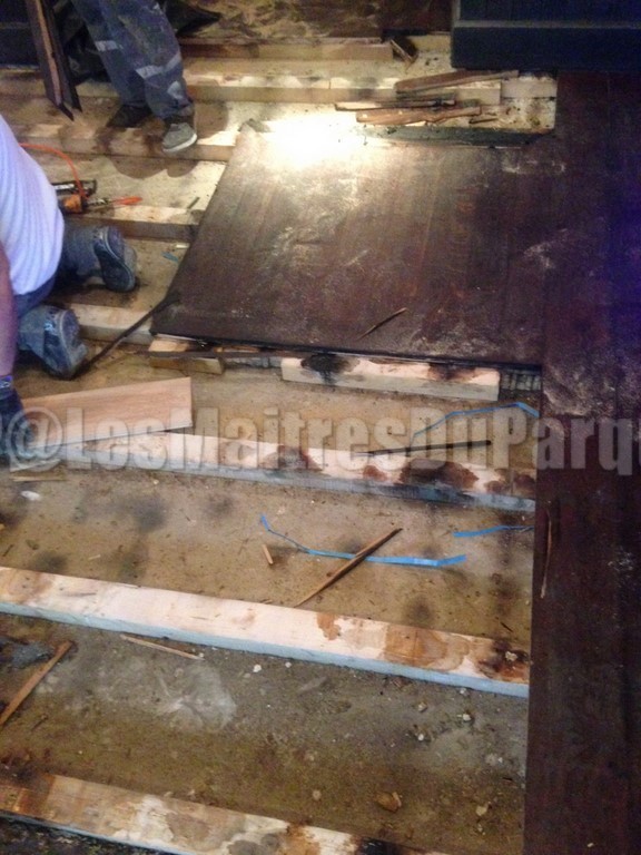 Rénovation de parquet sur lambourdes