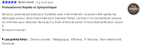 Les Maîtres du parquet avis client