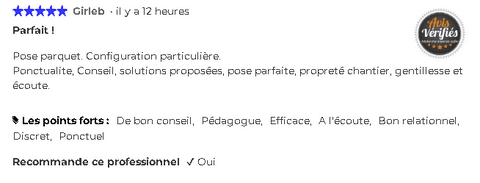 Les Maîtres du parquet avis client