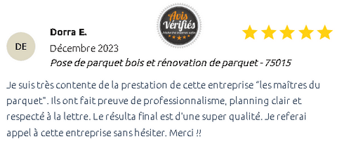Les Maîtres du parquet avis client