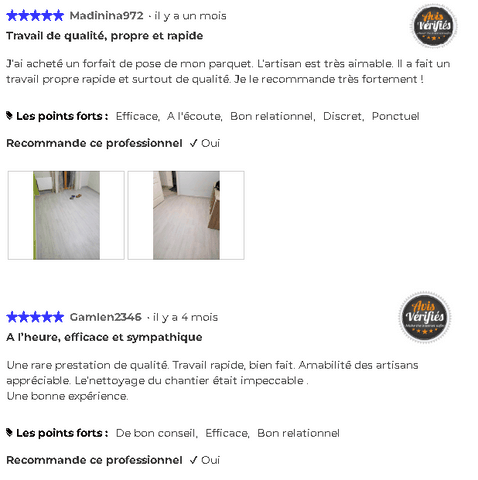 Les Maîtres du parquet avis client