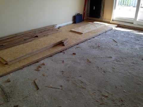 Re structuration d'un parquet grand siècle