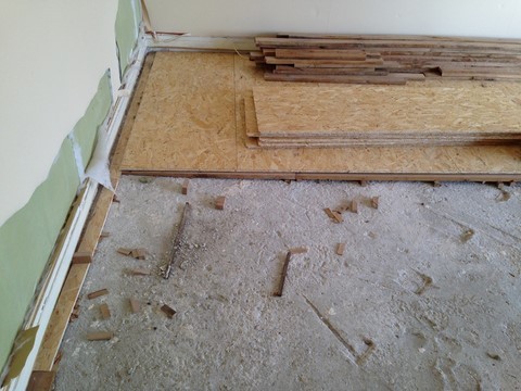 Re structuration d'un parquet grand siècle